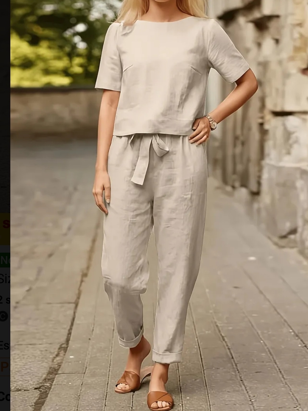 Plus Size - (New) Summer Women's Outfit in European/American Style